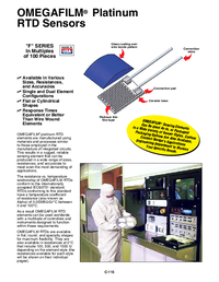 Thumbnail of document Data Sheet - F1540 Thin Film Platinum RTD Elements
